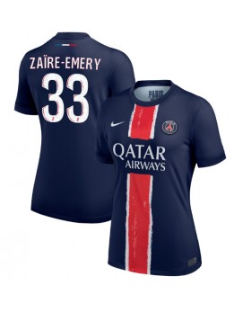 Paris Saint-Germain Warren Zaire-Emery #33 Heimtrikot für Frauen 2024-25 Kurzarm